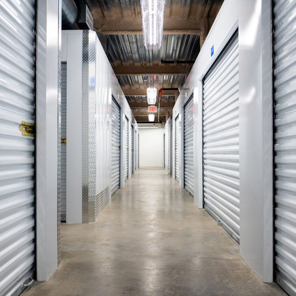 Storage units.