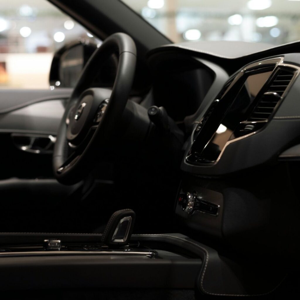 interior of a modern car